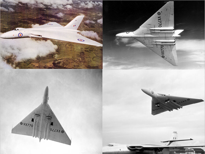 ron_eisele's tweet photo. 30 August 1952. First flight of the Avro Vulcan Type 698. British delta wing subsonic jet strategic bomber. Piloted solo by Roly Falk. https://t.co/tOXS7BATTp