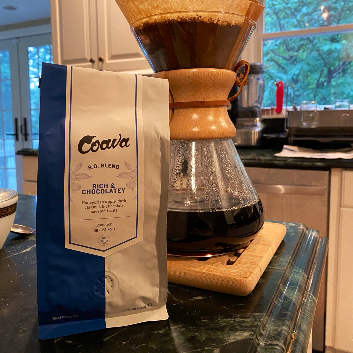 Coava Coffee Roasters S.O. BlendThis is an absolutely exceptional cup. Smooth, rich, and chocolatey. Digging the Vespa vibes on the packaging as well.