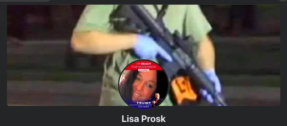 Danny Johnson of Houston gave $75 https://www.facebook.com/danny.johnson.75098364Lisa Prosk, of suburban  #chicago, switched fb background to Kyle holding his gun. She gave $100:  https://www.facebook.com/lisa.prosk  then this gem where she claims the only thing between trump supporters &  #BLM/ #ANTIFA are cops 