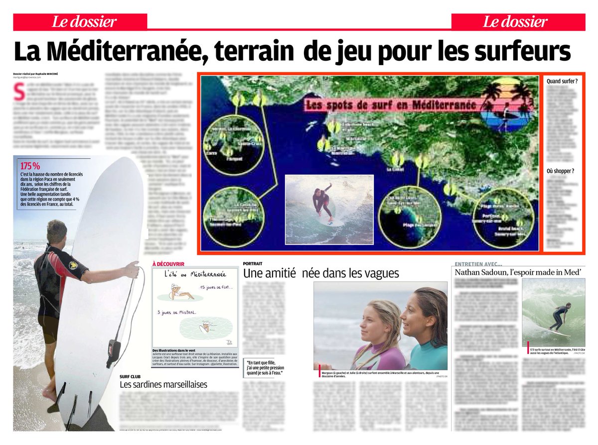 guilhemricavy's tweet photo. On surfe aussi en Méditerranée : @raphaelemnc nous dit où et comment ce dimanche dans @laprovence #raphdesaintraph https://t.co/HI3NiHcaGE