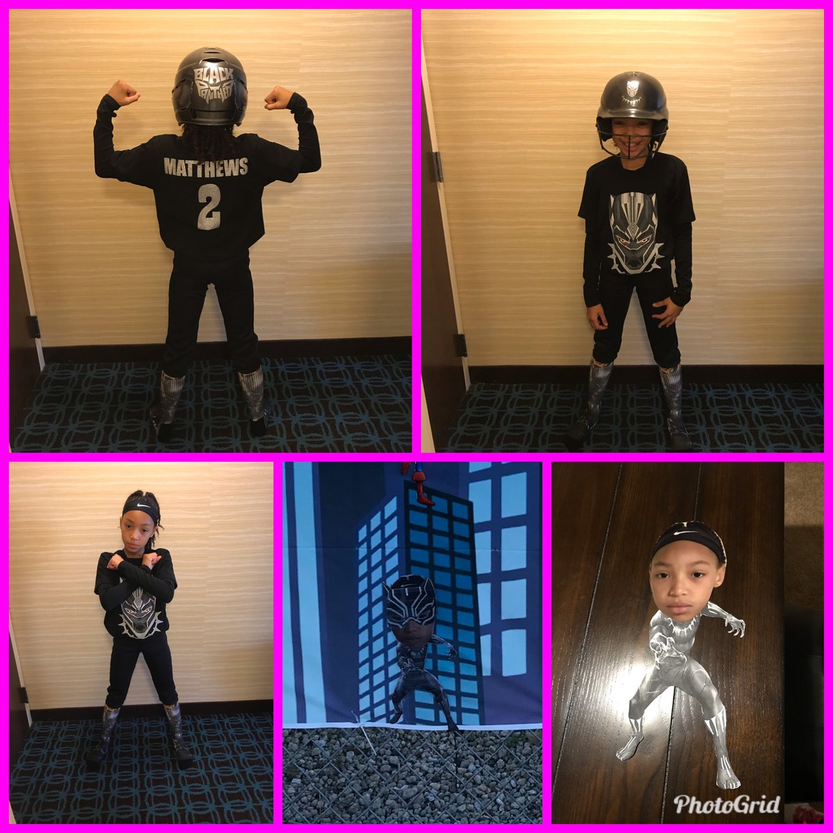 RIP CHADWICK BOSEMAN 🙏🏾
A couple years ago my daughters softball team played in a Boo Bash tournament.  Their costume of choice, superhero.  Her coach told her to be Flash because she was fast, but she wanted to be THE BLACK PANTHER!!!