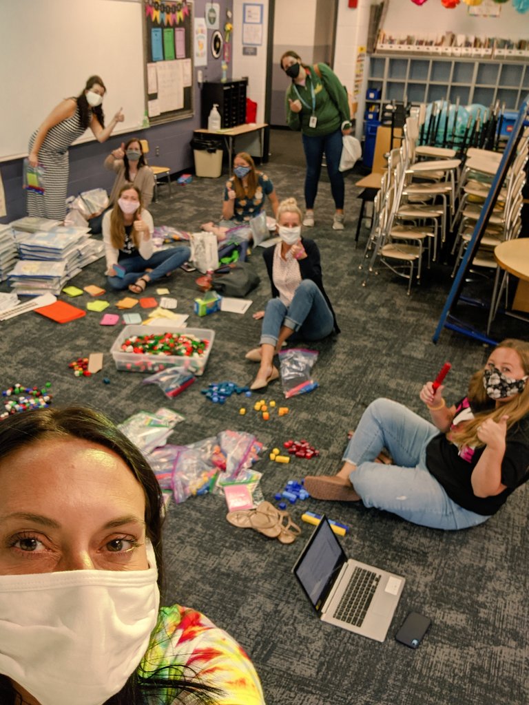 This is what teamwork looks like! I am so lucky to work in a district that takes pride in their ability to help one another. If you look closely at this picture you will even spot our principal! ❤️ BAE <a href="/BlueAshElem/">Blue Ash Elementary</a> @Wellage301 <a href="/Kristinsmiley3/">Kristin Smiley</a> <a href="/hannaweigel/">Hanna Weigel</a> <a href="/kendrahawkes/">Kendra Hawkes</a>