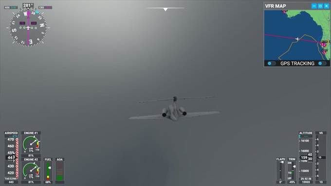 Flying through a hurricane and the autopilot is going fucking mental. https://t.co/e4Y0woCVSO