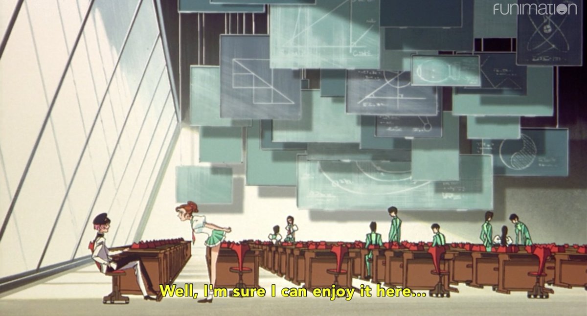 Utena said “Wakaba makes everything better” and she was RIGHT!!! also you can see mathlady.gif taking place in real time behind them