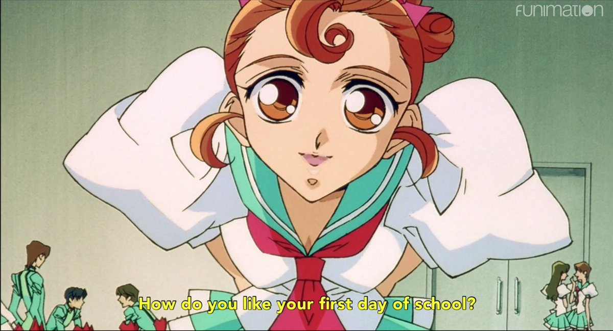 Utena said “Wakaba makes everything better” and she was RIGHT!!! also you can see mathlady.gif taking place in real time behind them
