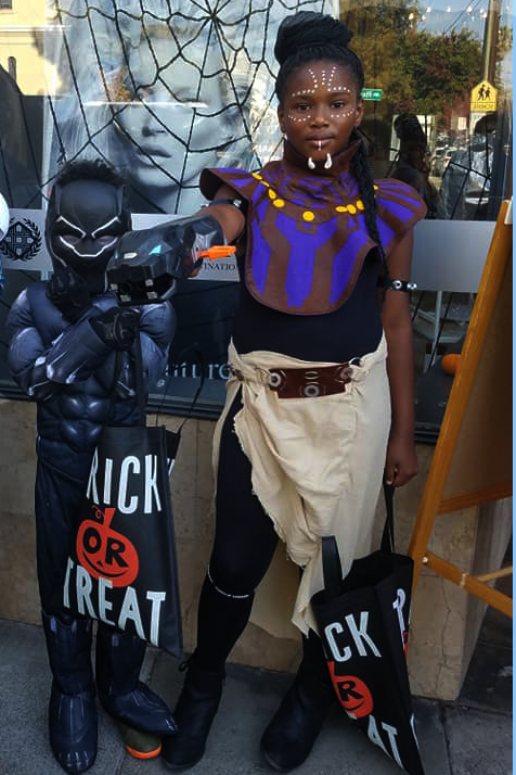 OKTeresha's tweet photo. Because of him, they can imagine the possibilities. #ripchadwickboseman https://t.co/ASfL0amuTy