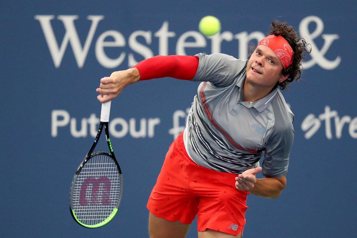 TennisBush's tweet photo. Milos Raonic.

Fat shamed and ridiculed.

Keeps grinding and doing his thing.

Takes a stand against racism during the tournament where many others would stay silent.

Takes it to the world number one, and never gives up despite an awful record against him.

Be proud, Milos. https://t.co/Dvqzv39uKW