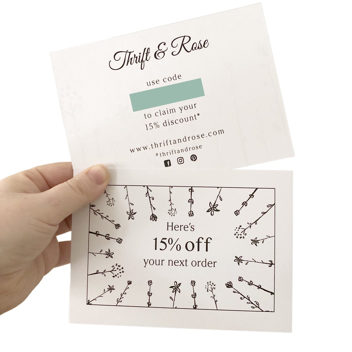 FinboStudio's tweet image. Created these fab little promo cards for thrift and rose to feature within their packaging amongst their beautiful blooms. 

This is the amazing feedback I got too. Loving this review!!
#GraphicDesign #GraphicDesigner #promocards #creativedesign #packaging #marketingmaterials