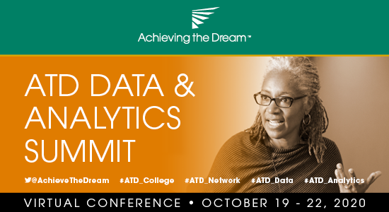AchieveTheDream's tweet photo. ATD’s 2020 Data &amp; Analytics Virtual Summit focuses on dismantling barriers and biases. Join hundreds of higher education professionals and other national experts who are shaping the solutions to advancing #equity in #higher_ed 
https://t.co/Wr8oYOVdLc https://t.co/E7Cjjyz1PC