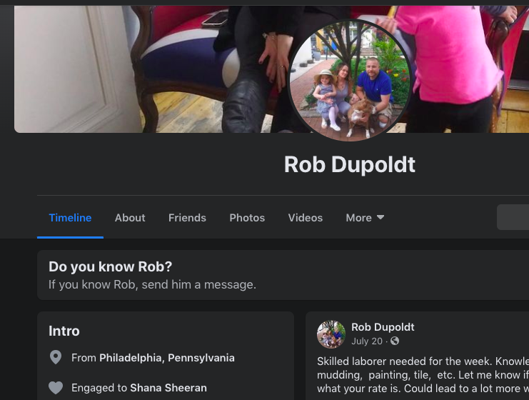 Rob Dupoldt of  #Philly PA gave $50 donation & helpfully posted his fb pic on the fundraiser site  https://www.facebook.com/profile.php?id=100006199860330Edward Yankle, of Aurora IL donated $50 & is a big yikes with a unique name, pro-cop/pro-gun rhetoric, threeper worship & an army vet  https://www.facebook.com/edward.yankle 