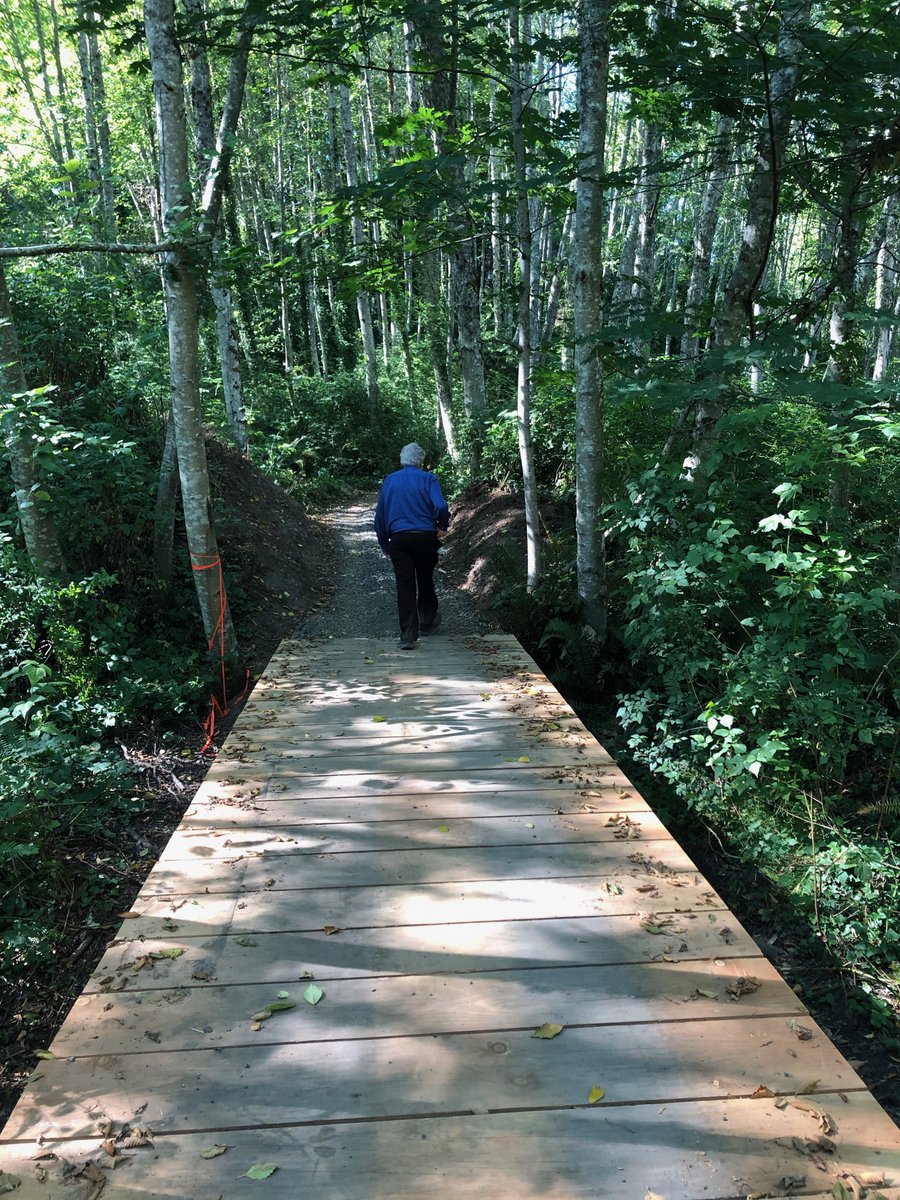Did you know the BI Parks District is constructing the trail at Sakai Park?  Goes from Madison Ave to the the beautiful Sakai Pond. Includes some lovely boardwalks. #sustainabletransportation #BIParks