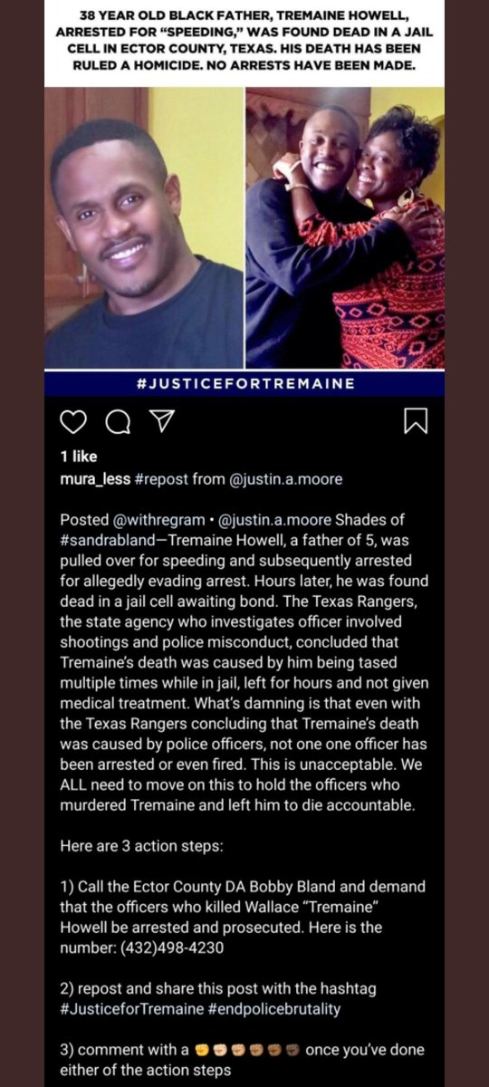 #justicefortremaine #BlackLivesMatter #StopPoliceBrutality #sayhisname