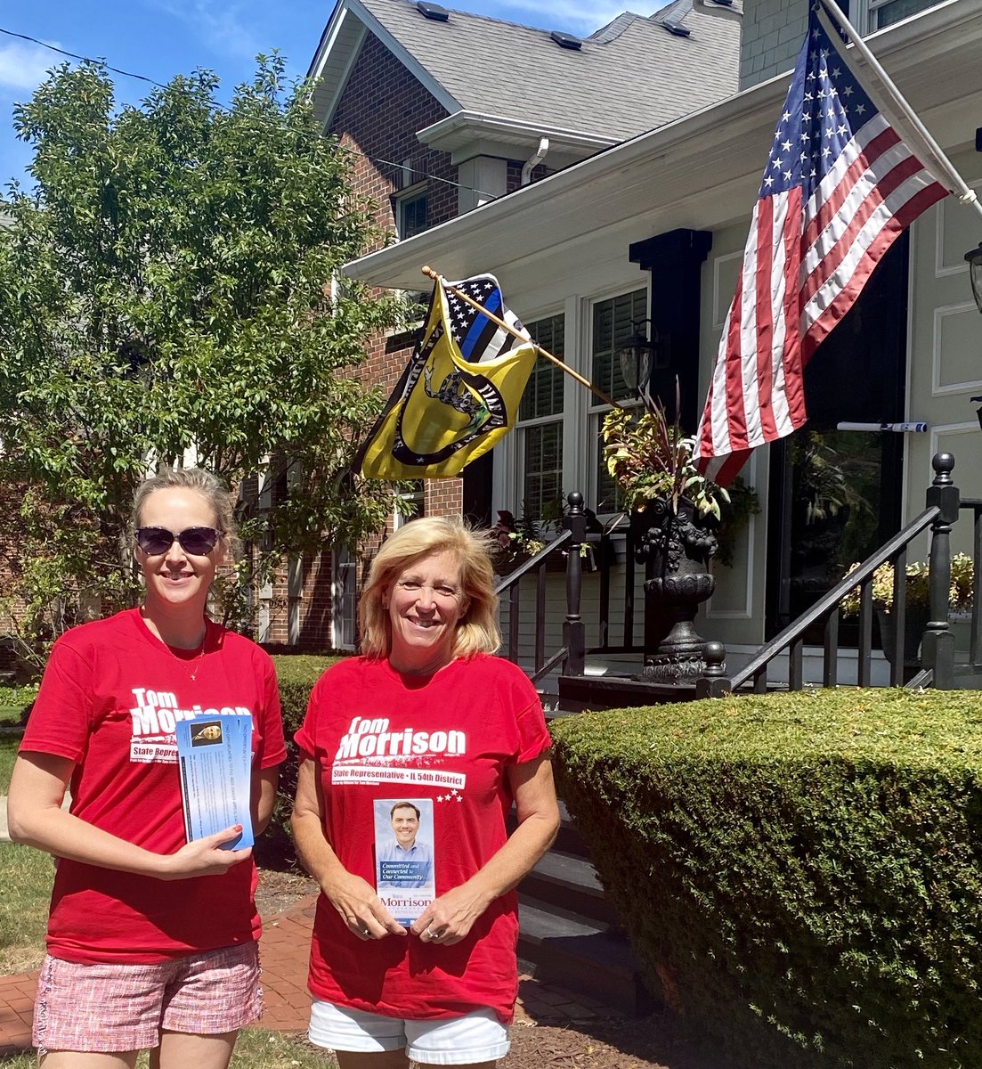 Knocking doors for #TaxpayerAdvocates <a href="/repMorrison/">Tom Morrison</a> + <a href="/DanPatlak/">Dan Patlak</a>