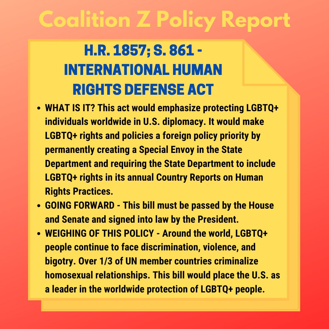 Read up on the background research conducted by Sukriti Sharma of our Youth Cabinet and <a href="/HRC/">Human Rights Campaign Rapid Response</a> on the state of LGBTQ+ rights in the US. Look out for more of our policy reports. Full report will be available on our website soon! Link in bio.