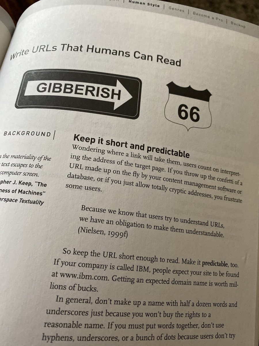 hendron's tweet photo. I’m surprised in this day and age this advice from 2002 still isn’t in mainstream practice. This book has been very influential to me and the early we can improve online experiences with text. #hottext https://t.co/HnfUzFPPYA