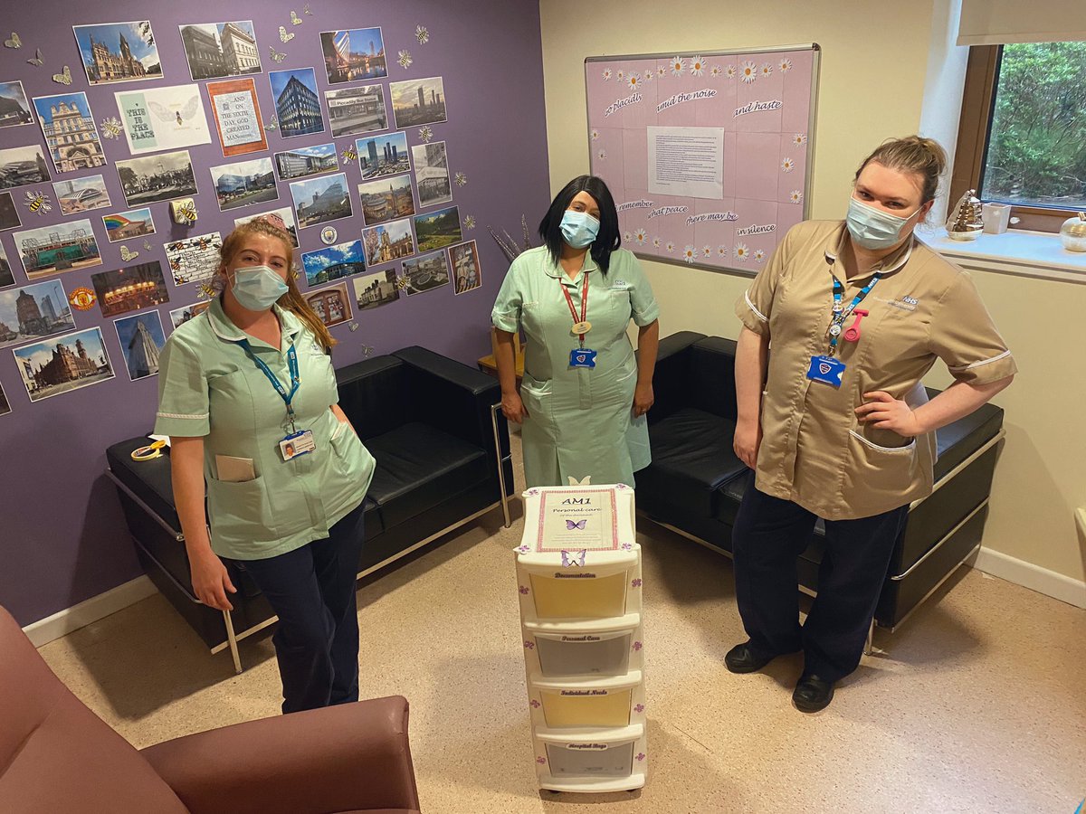 Working together on AM1 with HCA Jeanette today to create our care of the deceased trolley which enables us to ensure privacy &amp; dignity is always maintained whilst giving person centred care after death. <a href="/EOLC_TeamMRI/">SPC Team MRI</a> <a href="/MFTnhs/">MFT NHS</a> <a href="/Palliative_Paul/">Paul Spencer</a> <a href="/ClinicalPoet/">ClinicalEducatorPoet</a> <a href="/dawnpike20/">Dawn Pike (RN)</a>