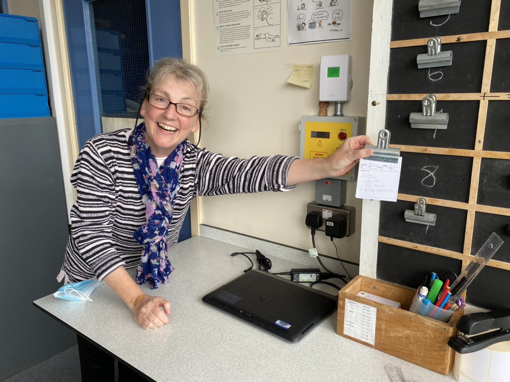 SMHSSci's tweet photo. First ticket up for a practical was Dr Smith this year. She was very proud. Unfortunately practicals might not be as you would expect for a wee while but we will try our best. https://t.co/aYtNA7U93K