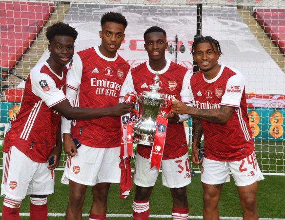 Youth:Arsenal are blessed with an abundance of talented youth players such as: Saka, Martinelli, Willock, Nelson, ESR, Nketiah and AMN. Great news is that most are on long term deals, with Saka and Martinelli signing new deals in July 2020. The future is bright! 