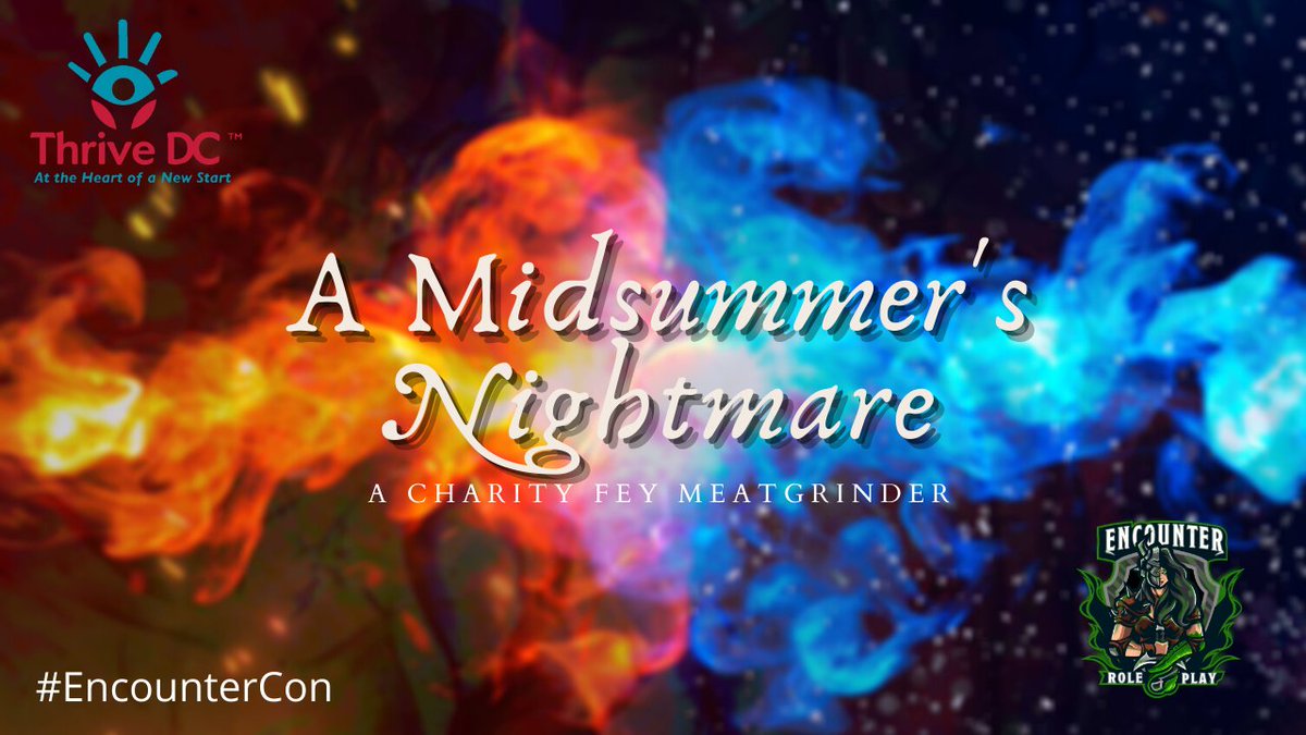 PennyforaTale's tweet photo. WE'RE LIVE with our #EncounterCon CHARITY STREAM: A Midsummer's Nightmare! A tale of warring fey!
Raising money for THRIVE DC - a charity supporting the homeless in DC!
Feat: @HalfarsedHermit & @colinomicon with their Chaos Chorus armies!
https://t.co/Z8SEmrPN6A
#ttrpg #DnD https://t.co/hbDKiNE4JT