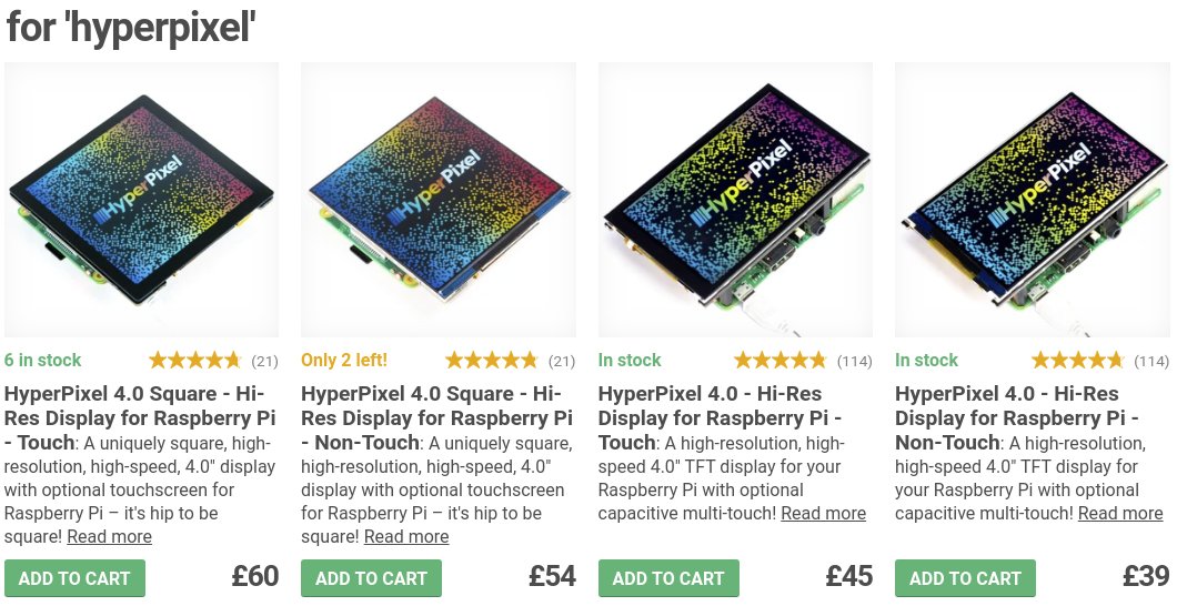 iamhodgy's tweet image. All the @pimoroni #hyperpixel are in stock!

This won&apos;t last long ( Blink and see it change lol )

shop.pimoroni.com/?q=hyperpixel