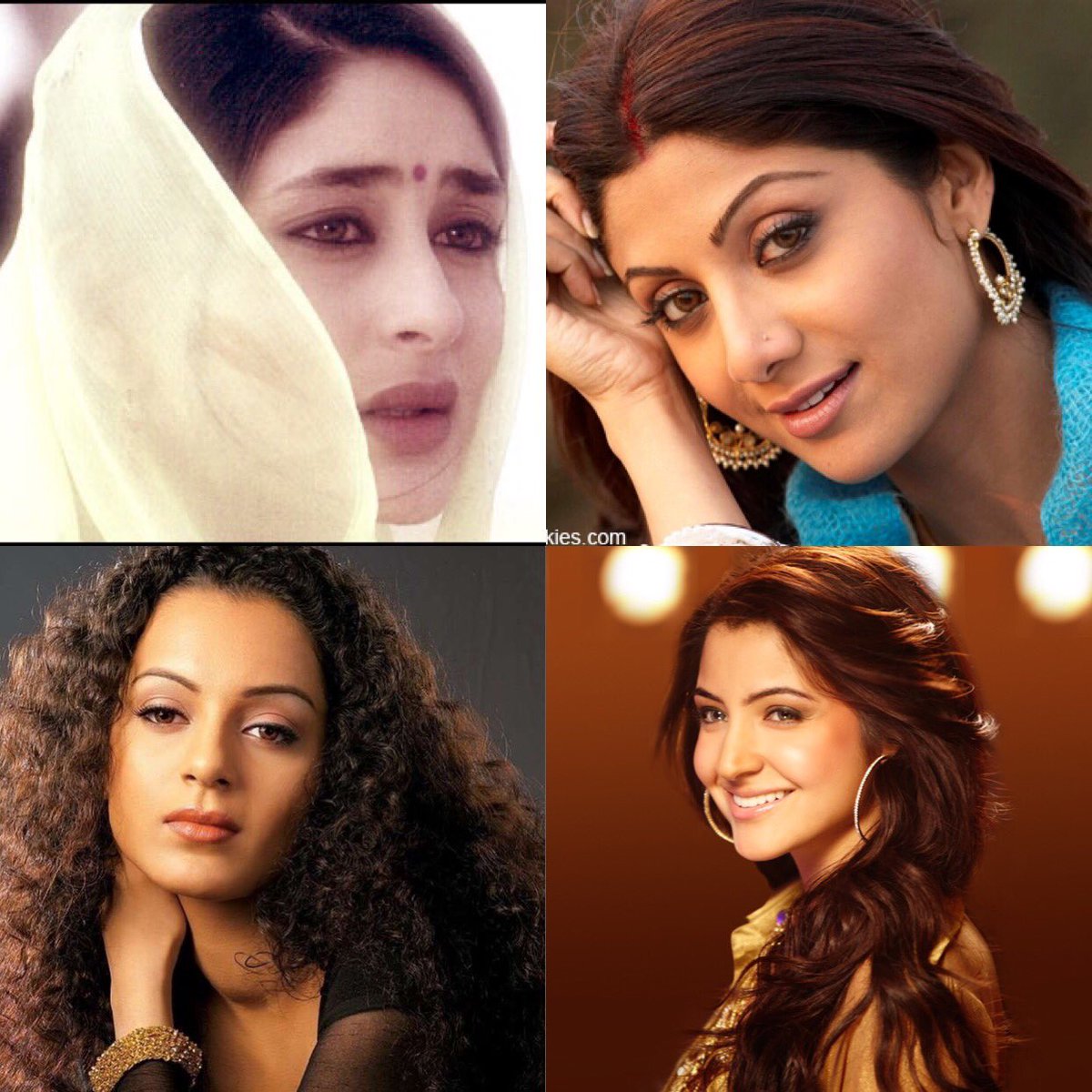 SIMRAN/SIMIKajol in DDLJKareena Kapoor in LOC KargilKangana Ranaut in GangsterShilpa Shetty in ApneAnushka Sharma in Patiala HouseTabu in AndhadhunDia Mirza in Lage Raho MunnabhaiKareena Kapoor in TalaashPriyanka Chopra in BluffmasterSonam Kapoor in IHLS