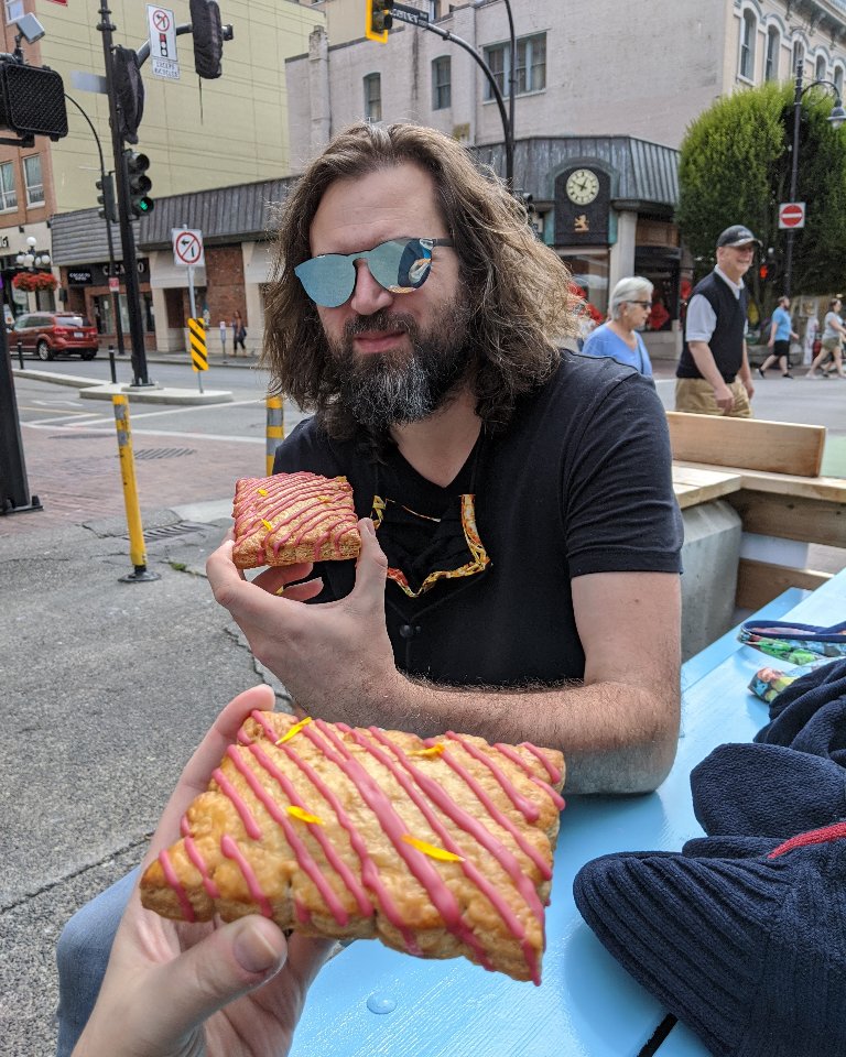 cssmithshop's tweet photo. Need somewhere to put your mask while you eat your luxury poptart? We got you.

P.S. It was from Hey Happy and it was amazing. https://t.co/r0xy3il198