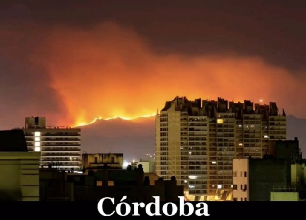 CÓRDOBA, CATAMARCA, PARAGUAY, ENTRE RÍOS, el humo del fuego se extiende cada vez más rápido y es muy peligroso para las personas que viven ahí