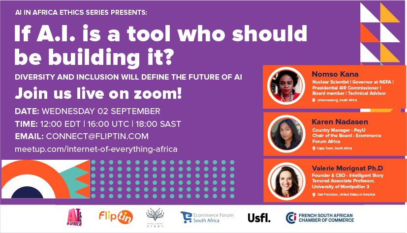 Diversity and inclusion in AI! Get involved in your future . #aiinafrica #ai  #futureofai  #DiversityandInclusion <a href="/FSACCI/">French-SA Chamber</a>