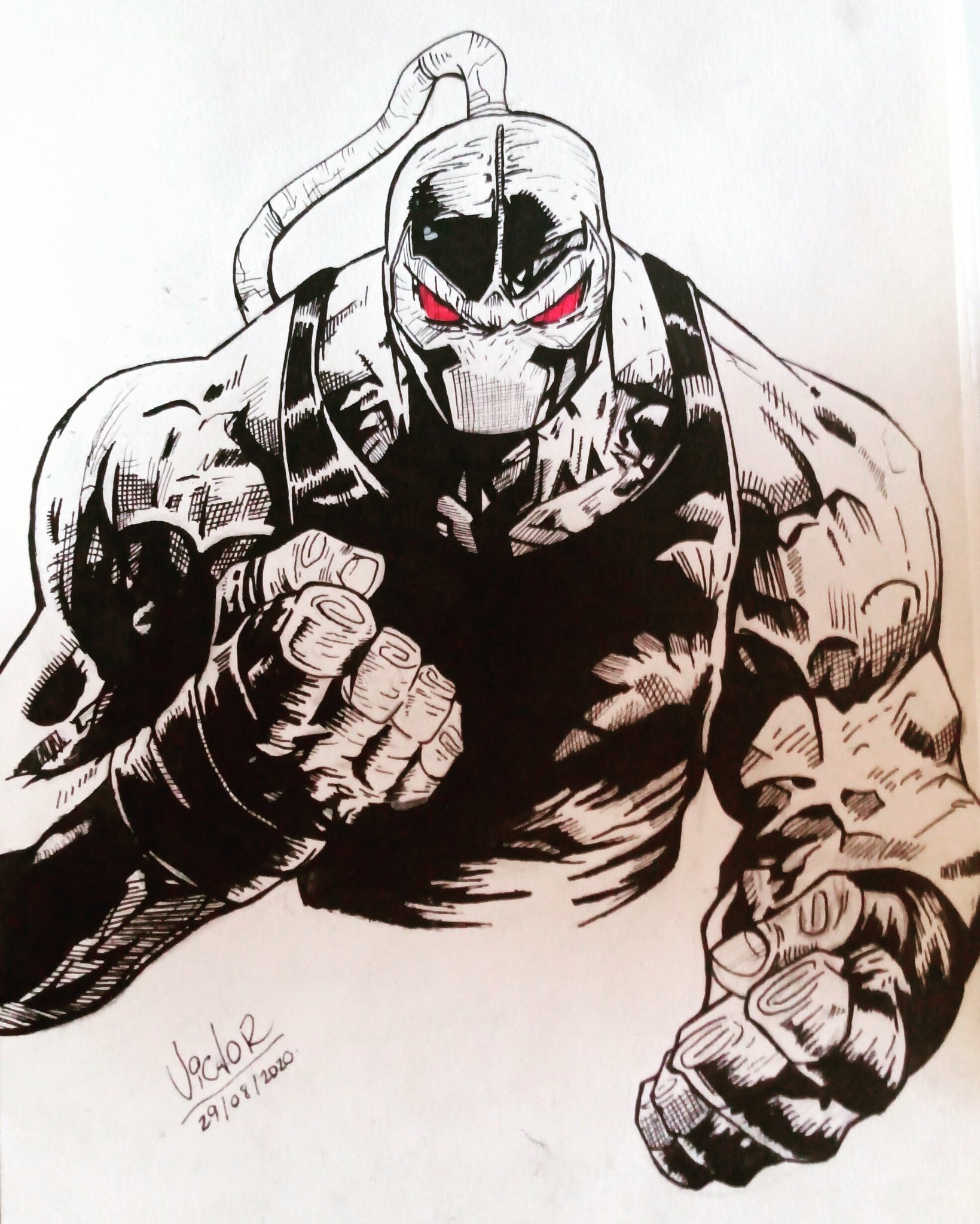 Victor Von 💢 on X: "Bane #sketch #desenho #batman #bane #comicbook #hq #dc  #ink #arte #art #pretoebranco #blackandwhite #draw #drawing #black #vilao  https://t.co/A9zqFlj17y" / X