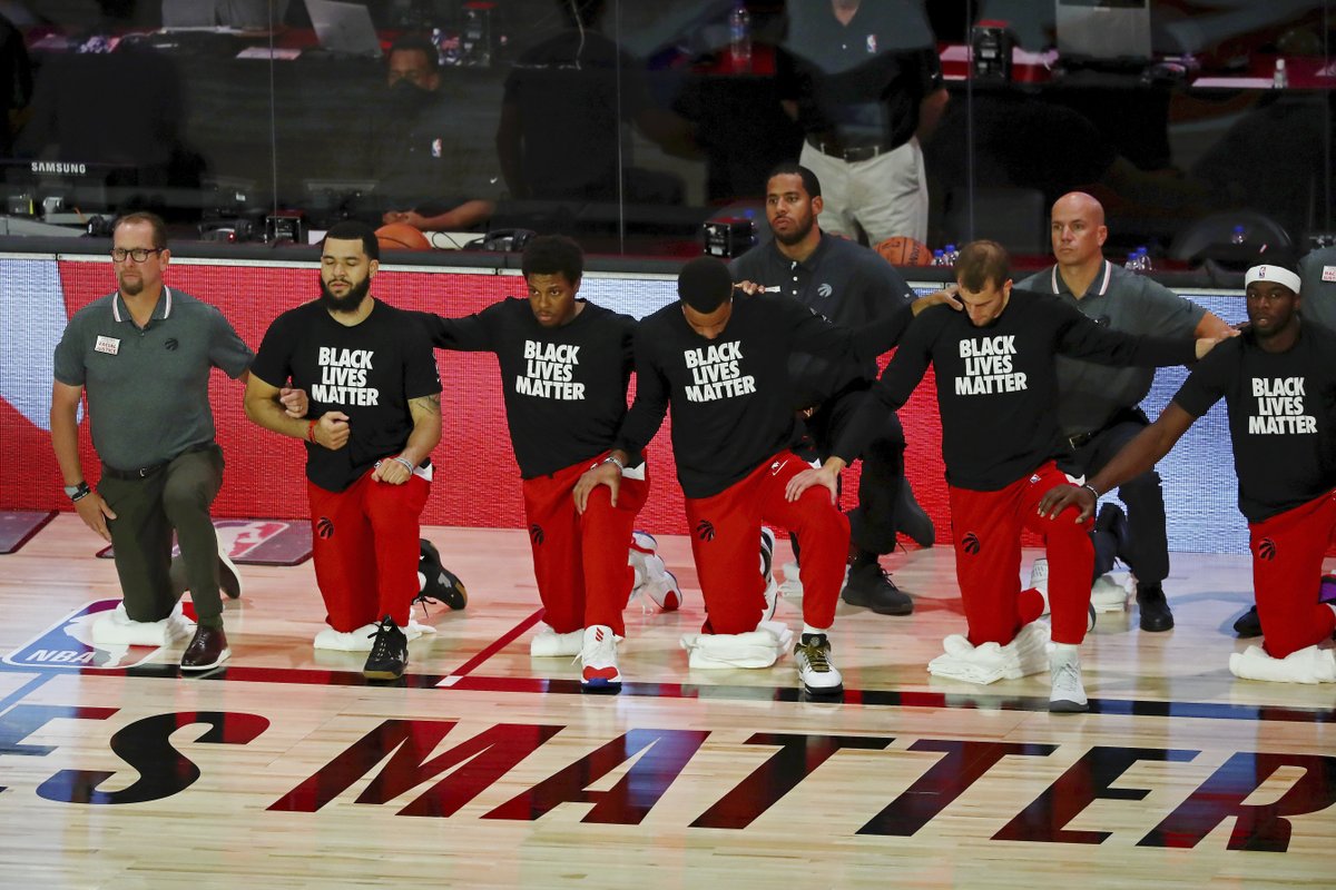 CP24's tweet photo. Toronto Raptors set to restart after emotional few days in NBA bubble https://t.co/gU86KJgzuy https://t.co/JpDqe8IllS