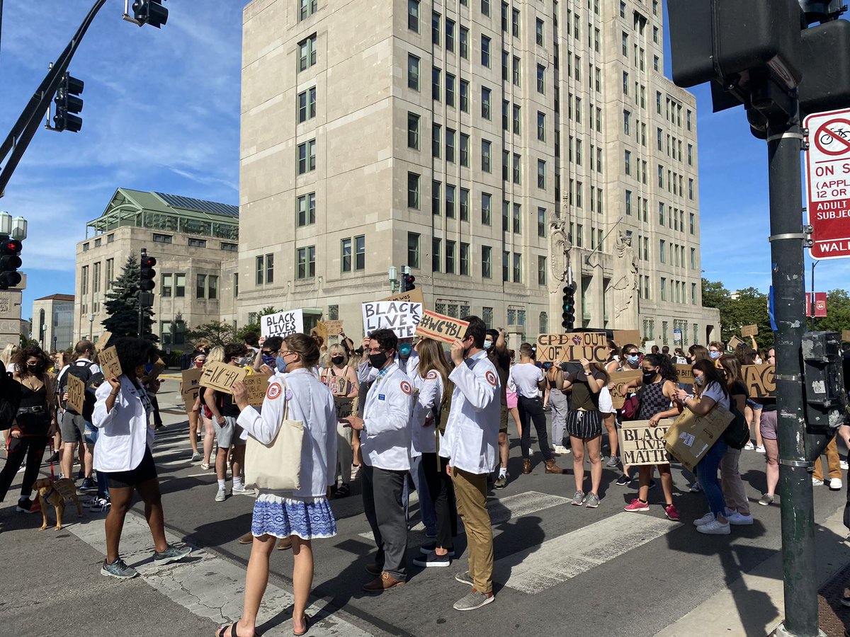Some Stritch School of Medicine students, members of “White Coats for Black Lives,” have come out in support of the protests.