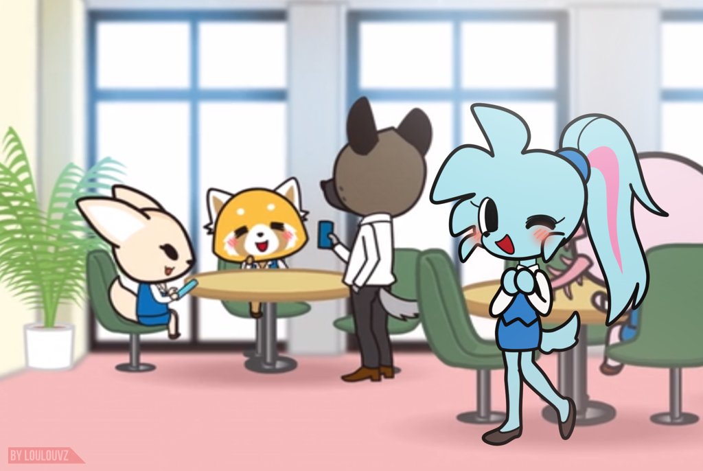 Spaicy on her first day of work at Aggretsuko's office.pic.twitter.com...