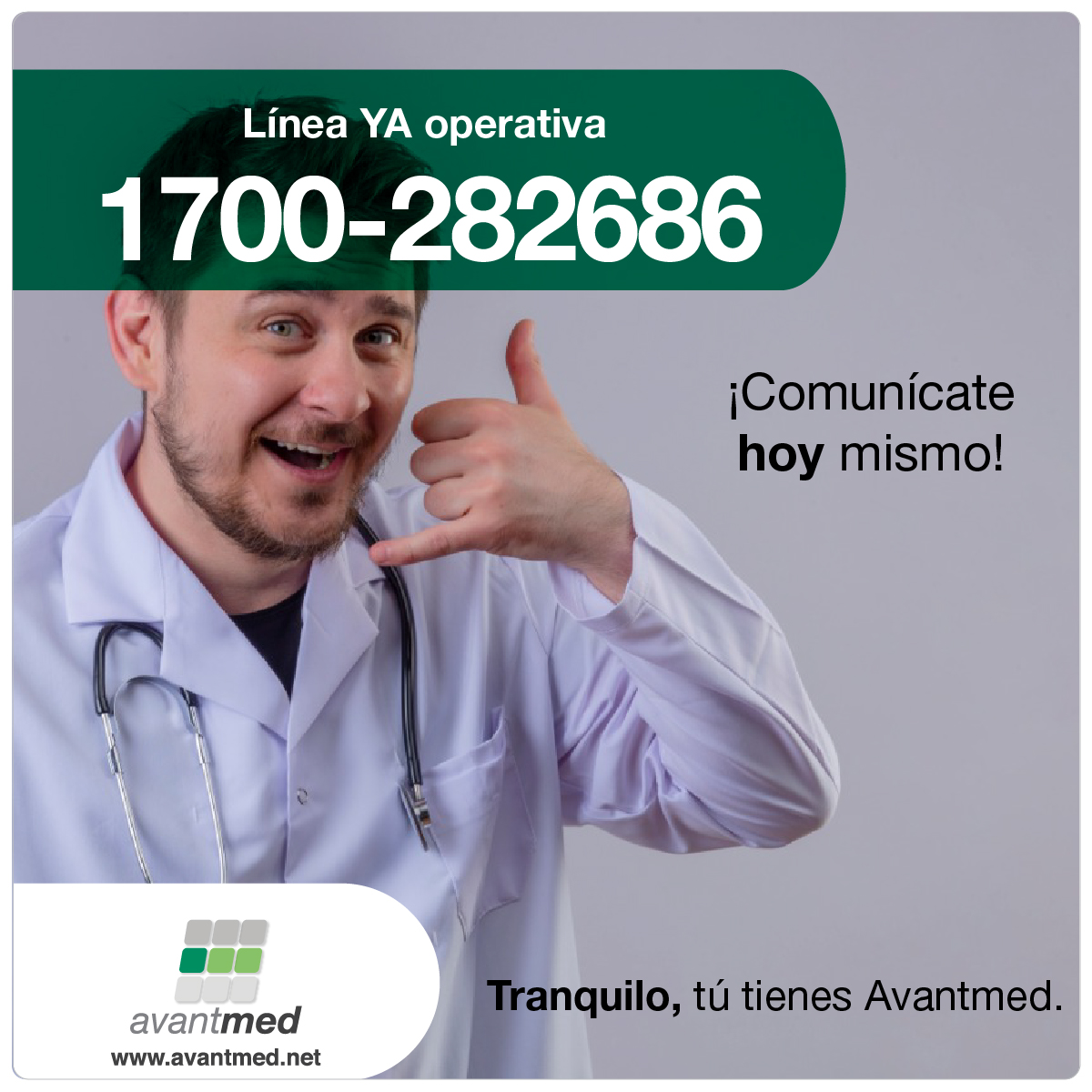 Estimados clientes estamos de vuelta con el 1700-282686 para atender sus requerimientos. Cualquier inquietud no duden en hacer click en el siguiente link para chatear por whatsapp

ow.ly/IkXR50BcDyk