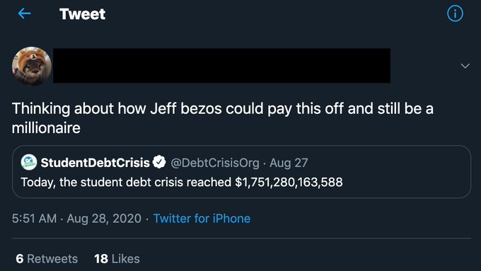 The most consistent math error on Twitter is people not having any idea how much money Jeff Bezos has.