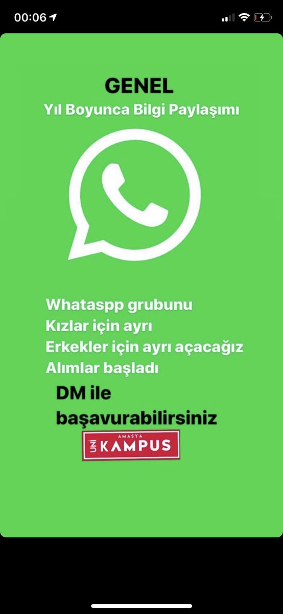 Whatsp grubu icin mesaj atınız