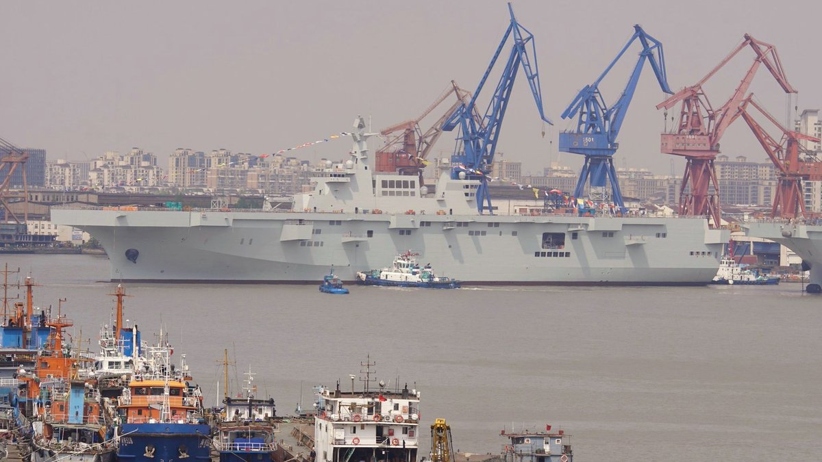 вертолетоносец type 076. удк 075 китай. Type-075 lhd. десантный корабль «хайнань». мемориальный зал народной войны сопротивления против японии.
