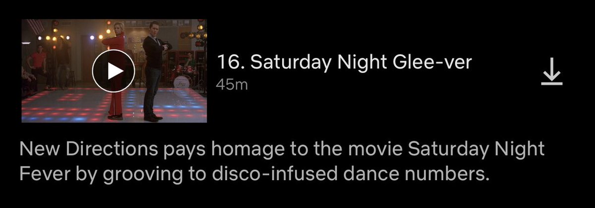 12. saturday night glee-ver (s3 e13) 10/10when i say i could watch this episode over and over on repeat for a 24hrs straight i am not lying this episode is so fucking good all the songs were so good and it’s so fun god these be the times where i wonder if i’m a gleek