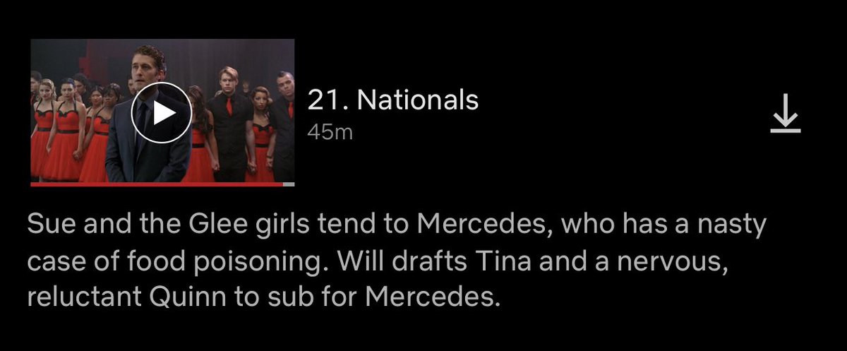 13. nationals (s3 e21) 100/10 this episode felt like the final destination after a 3 year long rollercoaster ride it was so wholesome and satisfying and if glee had ended right here i would have been absolutely content like what a fucking SERVE!