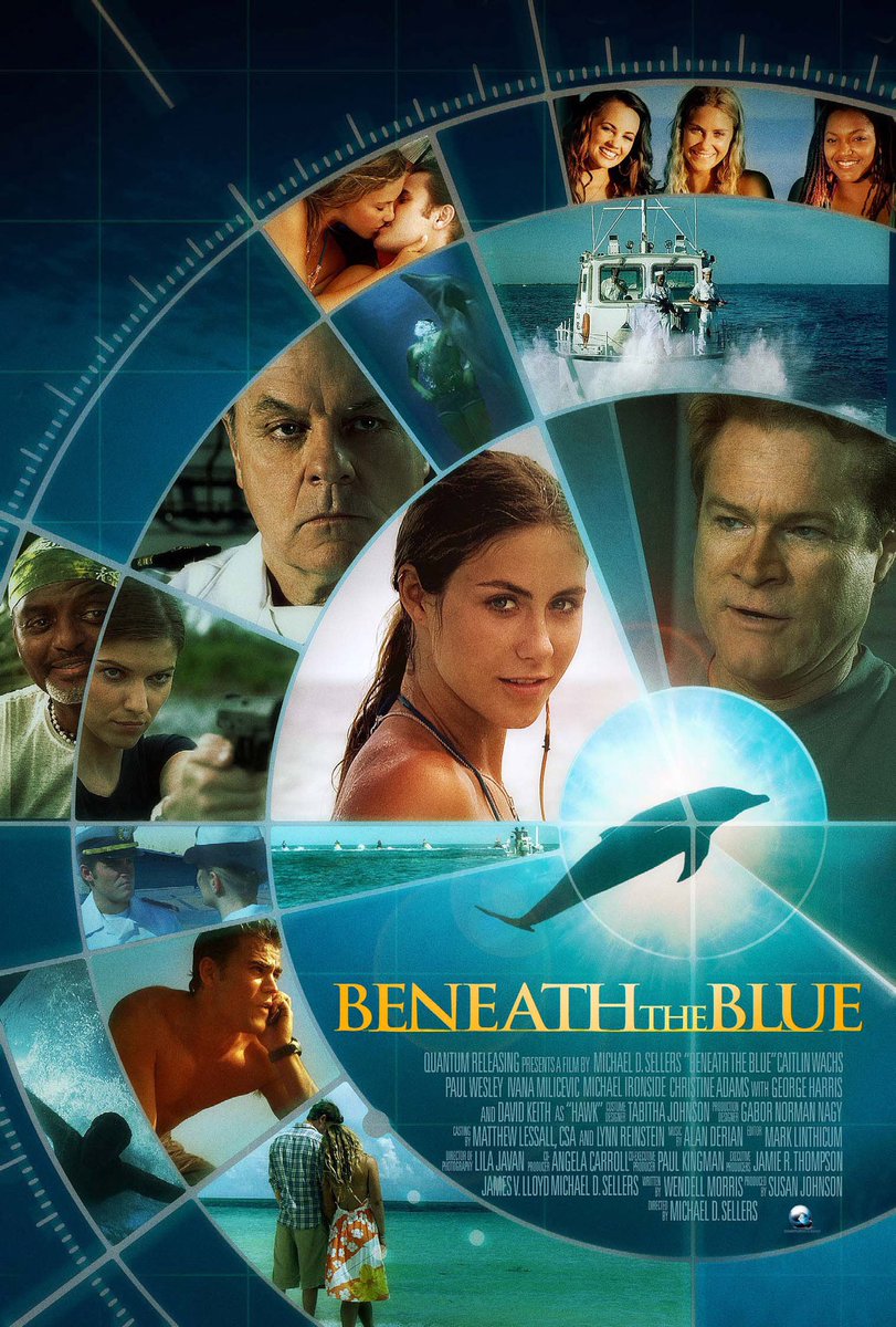 Beneath The Blue (2010)Starring Leah Eneas, Paul Wesley, Caitlin WachsChronicles events in The Bahamas when dolphin researchers clash with the US Navy over the latter’s sonar program, killing dolphins. thanks  @dorothyymae !!