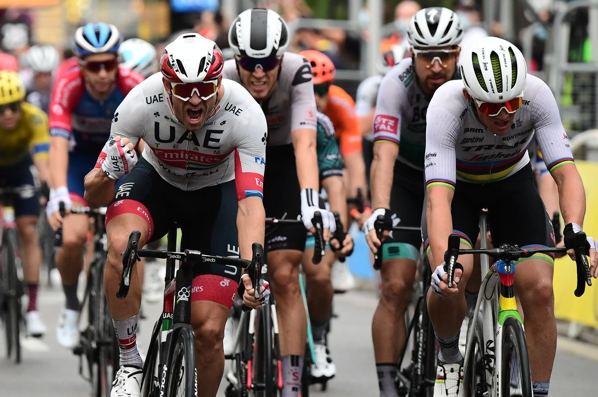 #AlexanderKristoff won the opening stage of the #TourdeFrance, the annual multiple stage bicycle race.