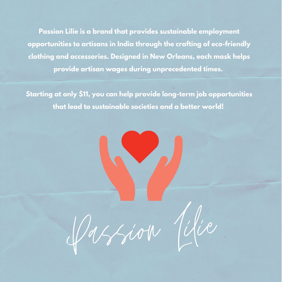 Hey SBA! As we are approaching the new school year, it is important for us to be prepared and stay safe to help stop the spread of the virus. We have provided you with a brand that is both eco-friendly and sustainable! For more information visit passionlilie.com! 🕊💙