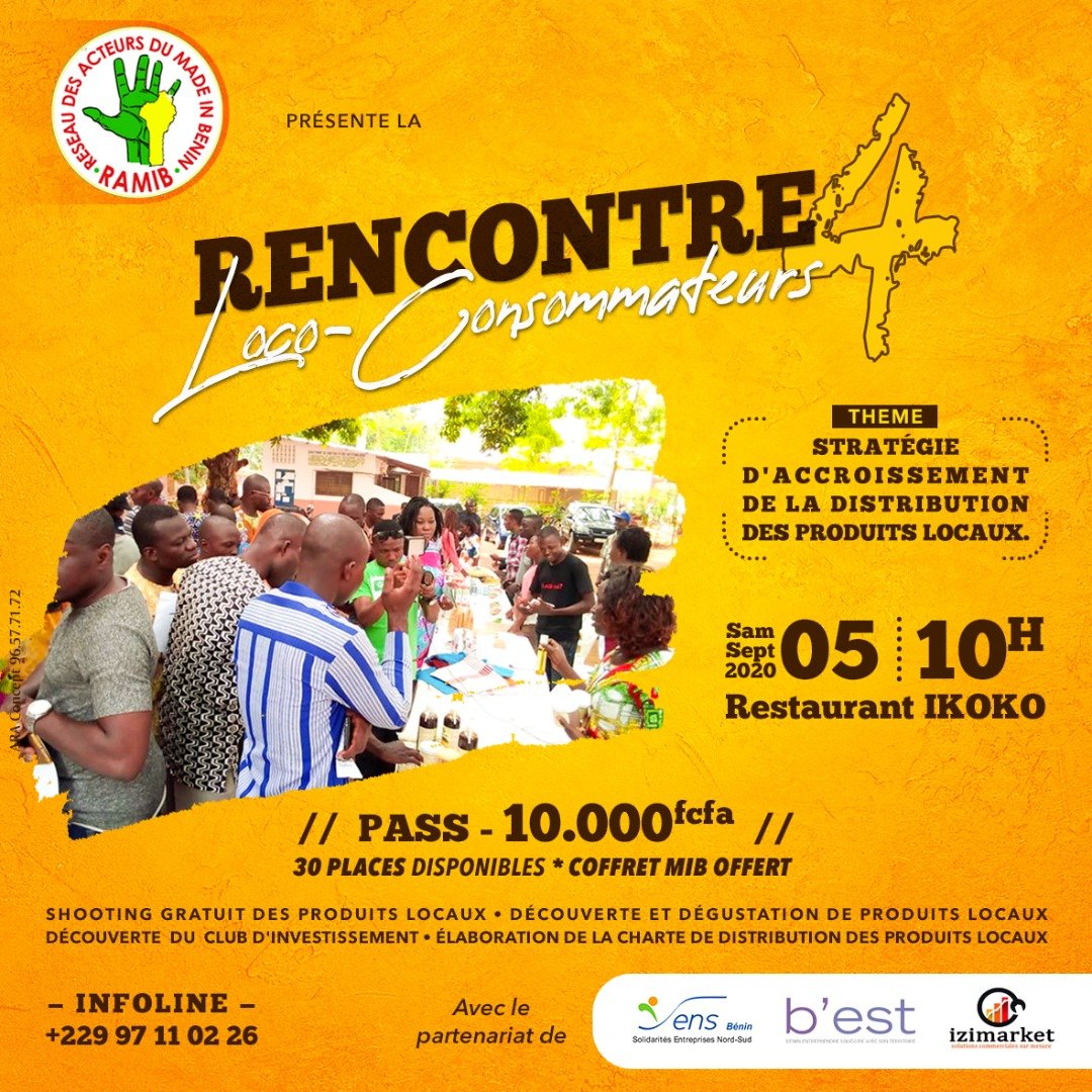 HOUEDANOURegina's tweet photo. Rejoignez le RAMIB et les acteurs de la distribution des produits liczux pour définir les stratégies D'ACCROISSEMENT de la distribution des produits locaux. 
@wasexo @ab_benin @gouvbenin @Benin_retweet 
#Stop60AnsDeDependance #Ramib https://t.co/msrbnfGdld