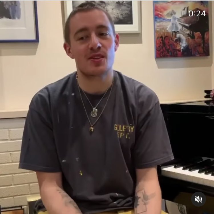 Can’t help but think that <a href="/DermotKennedy/">Dermot Kennedy</a> is always just after doing a painting job somewhere and had no time to change his clothes.