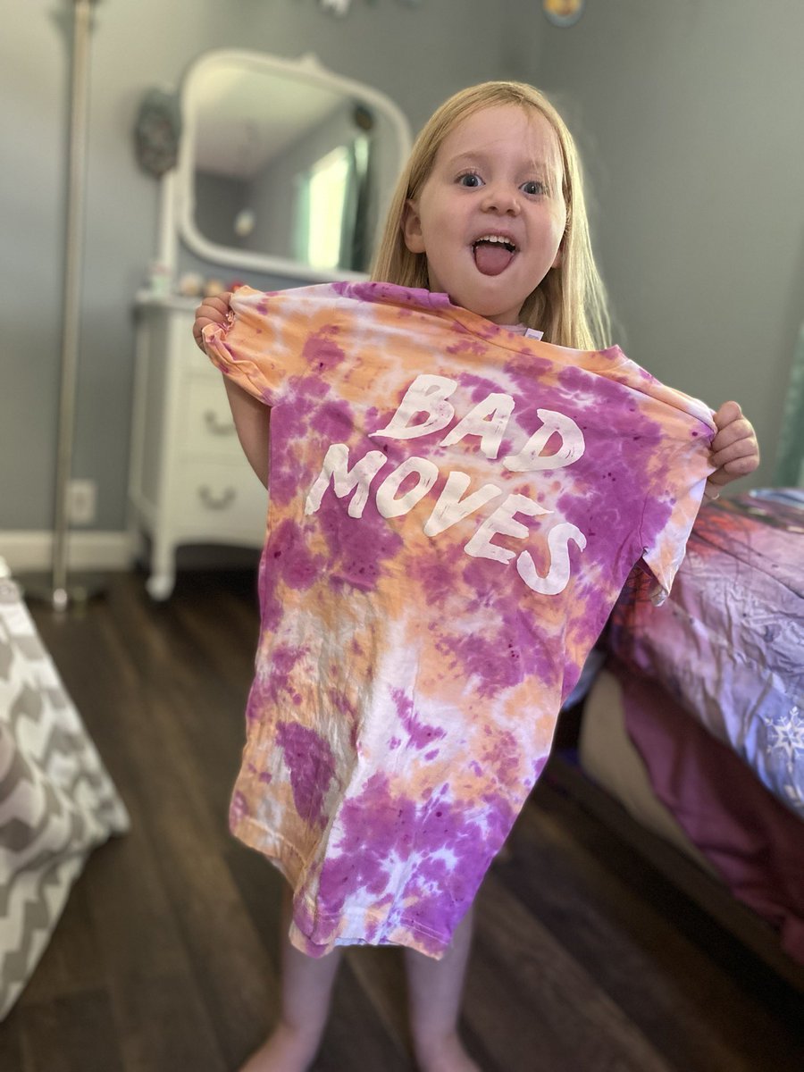 JeffAtDawn's tweet photo. One of @badmovesDC littlest big fans turned five today and got her first band tee to grow with!!! #lilrocker https://t.co/W56sjg16c4