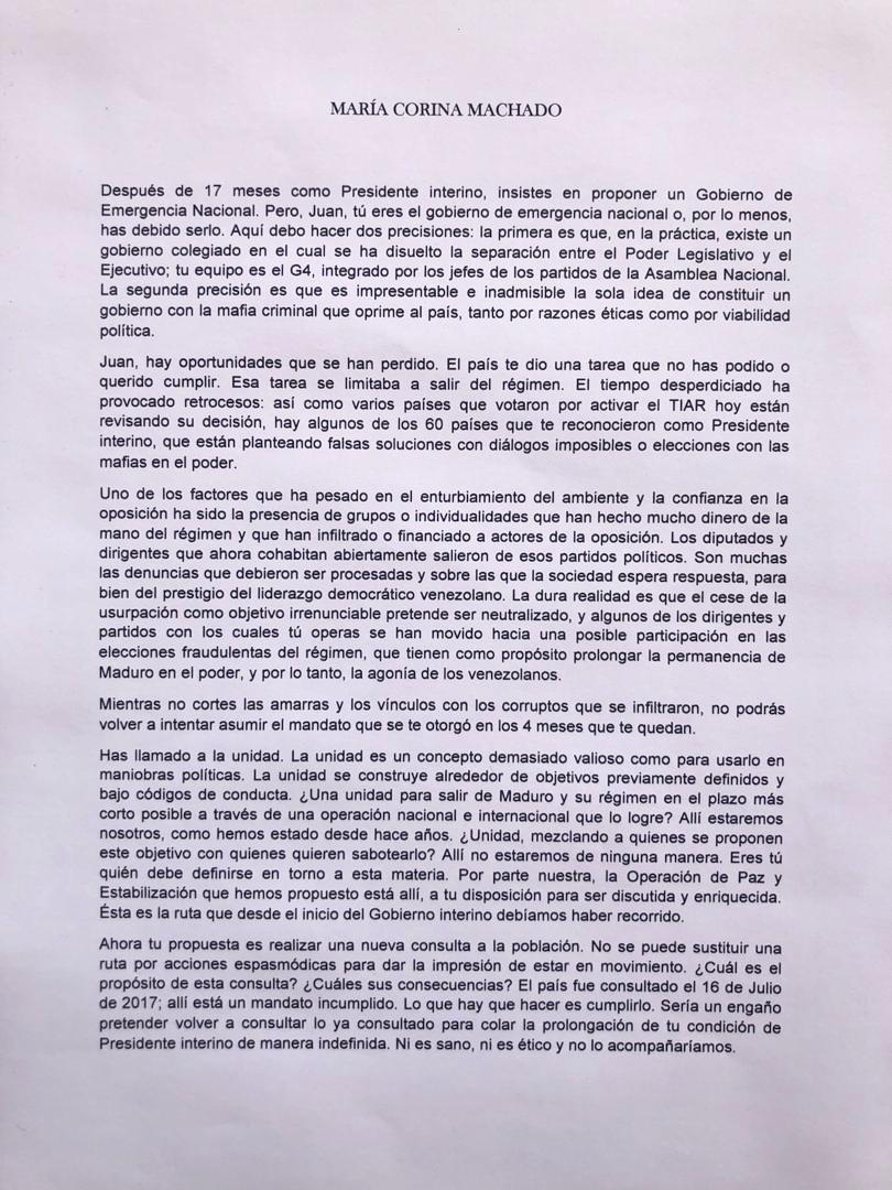 María Corina Machado tweet media