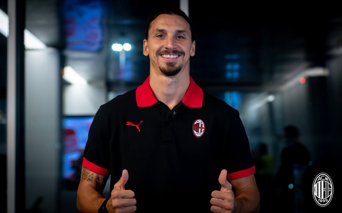 acmilan's tweet photo. 🔴⚫ @Ibra_official IZ back! 
How Zlataned are you from 1 to Zlatan?
#SempreMilan https://t.co/6zX5J0csNB