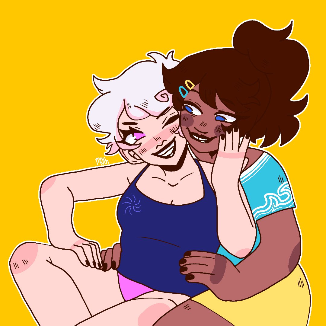 Hey nerds, I'm back!!😼😼 #Homestuck #juneegbert #RoxyLalonde #roxygen #juneroxy