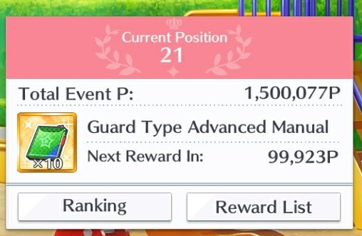 「THE FINAL DAY」❥ Well, it certainly took a while, but I finally reached 1,500,000 points!❥ Might as well aim for T50 now, so I'm going to let my phone charge and pop in later just to make sure I don't drop too much