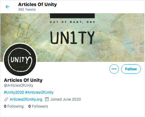 11.  @ArticlesofUnity account has been restored after what looked like a permanent suspension. This must have been recent. Last archive of suspended account I found was 4 hours ago. No followers but... http://archive.is/MnfWP  @BretWeinstein @HeatherEHeying @TheAbridgedZach