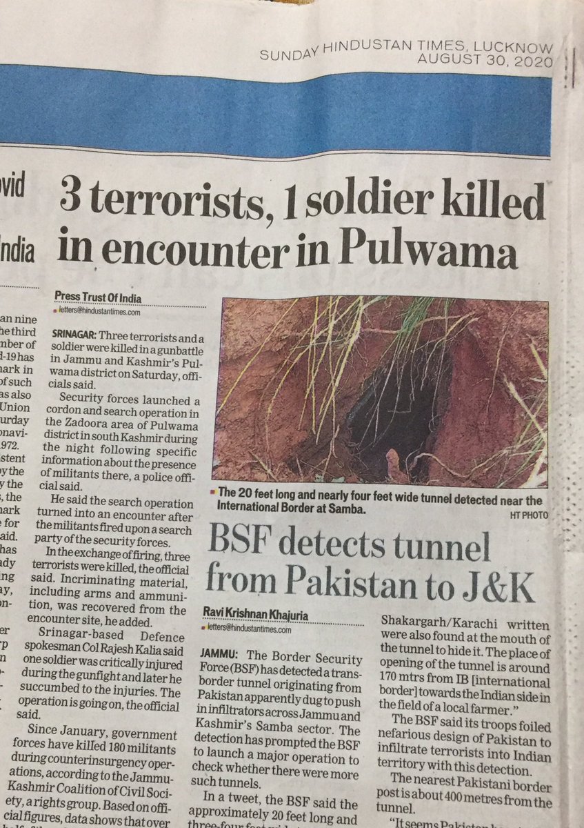 NavnathPandey's tweet photo. Dear @htTweets;
There’s so deferent between 'To be killed' &amp; "Become Martyred".
So Plz re-observe Your nonsensical nd unacceptable Headline about sacrifice of A martyr(A Hero) for further.....
It’s unacceptable 👎🏻👎🏻
@majorgauravarya https://t.co/c550cp5Ajx